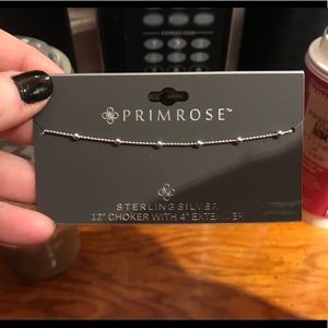 Sterling silver choker necklace